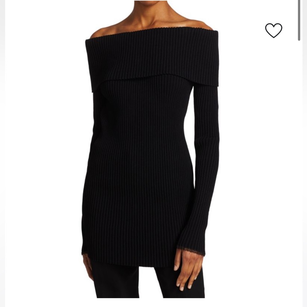 New PROENZA SCHOULER
Off-The-Shoulder Ribbed Sweater Made in Italy size Small